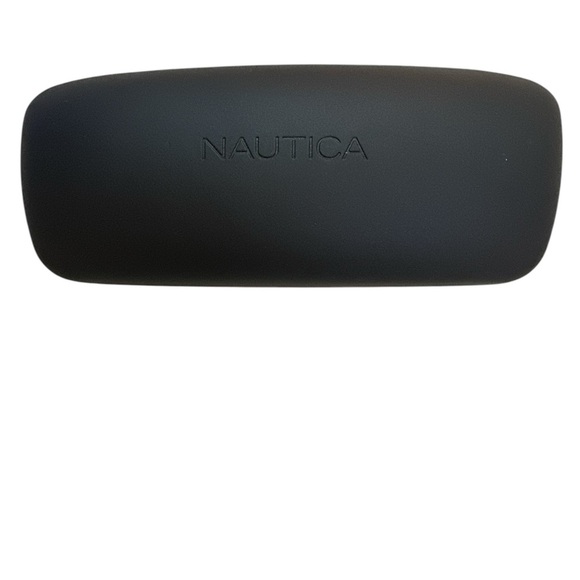 Nautica Black Hardshell Snap Closure Eyeglass Case Unisex Preowned - Picture 2 of 6